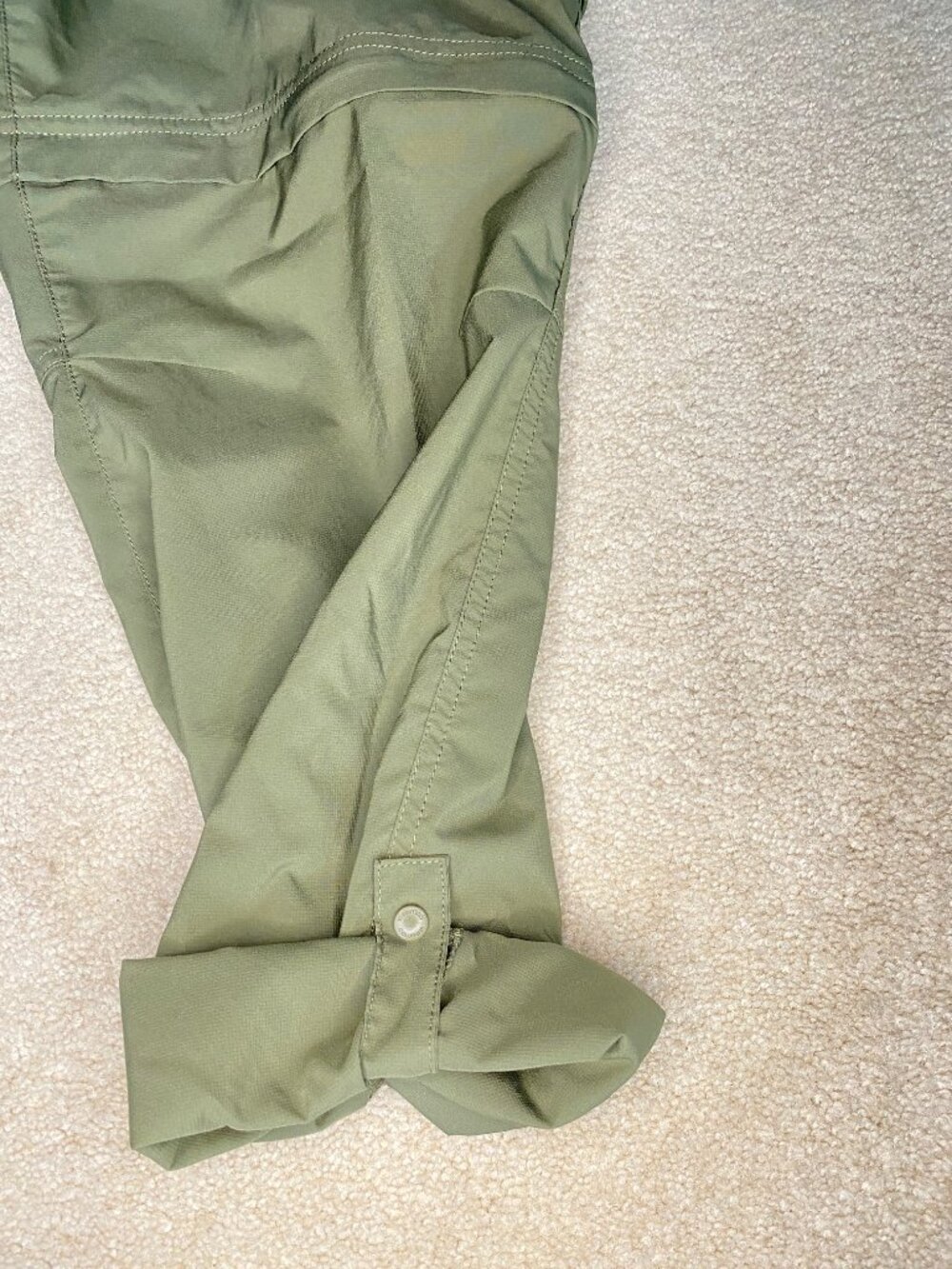 2 Pr: Columbia Utilitarian Hiking, Fishing, Sport Pants Sz: 14 Sage Green, Tan - Picture 4 of 7